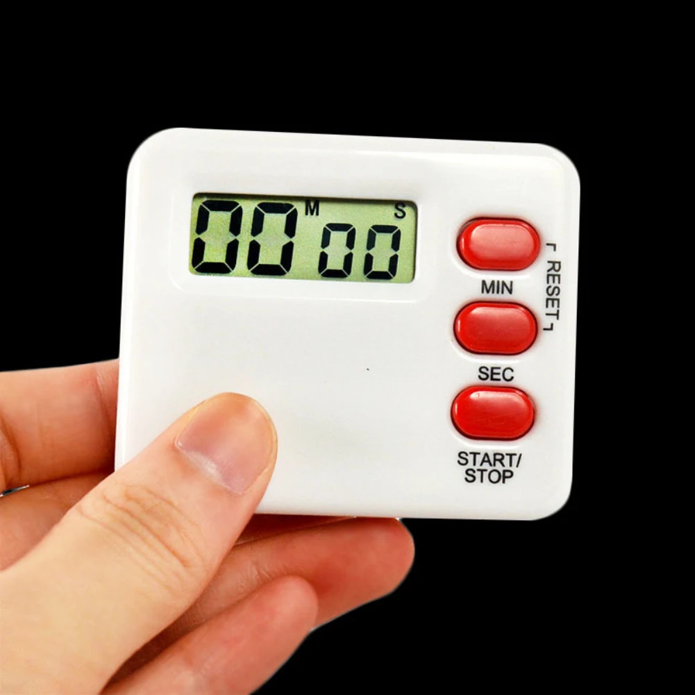Магнитный ЖК-дисплей цифровой кухонный таймер обратного отсчета Будильник с подставкой белый кухонный таймер практичный таймер для приготовления пищи будильник инструменты