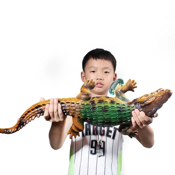

Foreign Trade Simulation of The Marine Animal Model Super Soft Gum Crocodile Finding Toy Boy Children's Gift