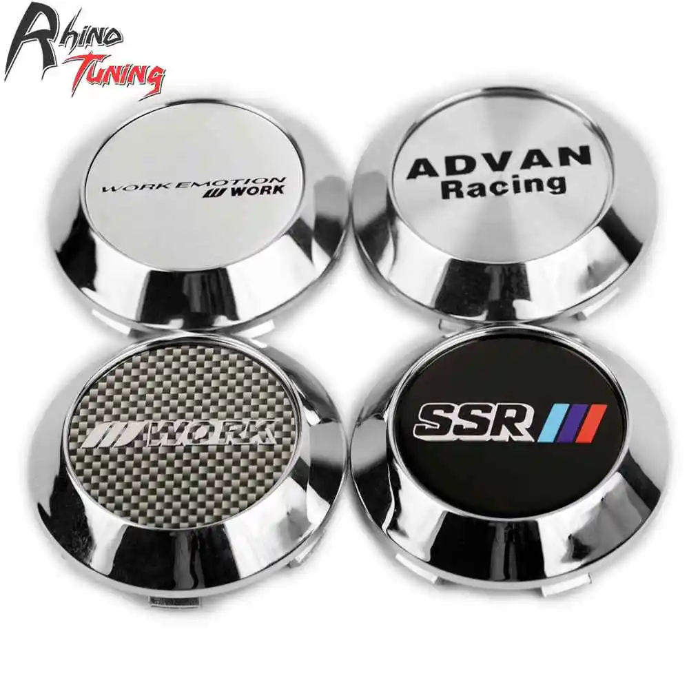 Buy 4pcs 70mm 63mm Work Advan Japan Racing Car Wheels