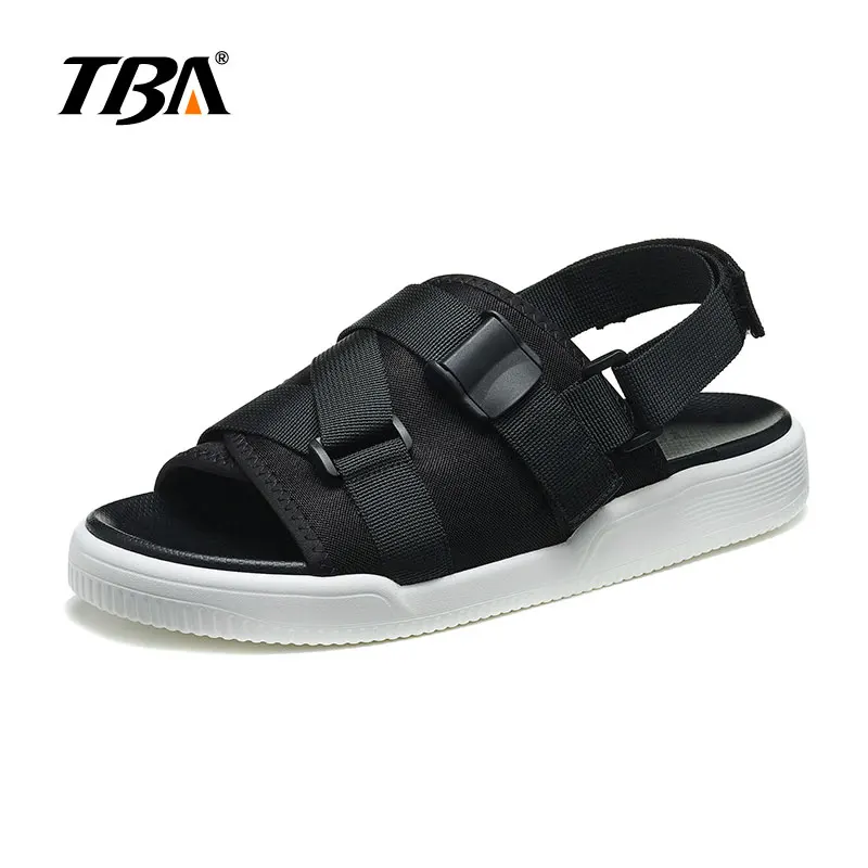 

TBA Summer Outdoor Casual Men's Sandals Men Lycra Causal Shoes High Quality Beach Fashion Male Sandals Men Black Big Size 38-44