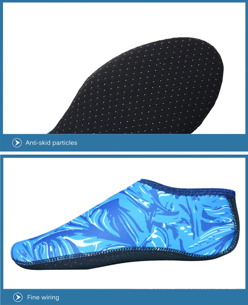 Women Men Beach Shoes Water Sports Footwear Skin Socks Swimming Pool Aqua Yoga Diving Shoes Wet Sea Reef Sneakers House Slippers (2)