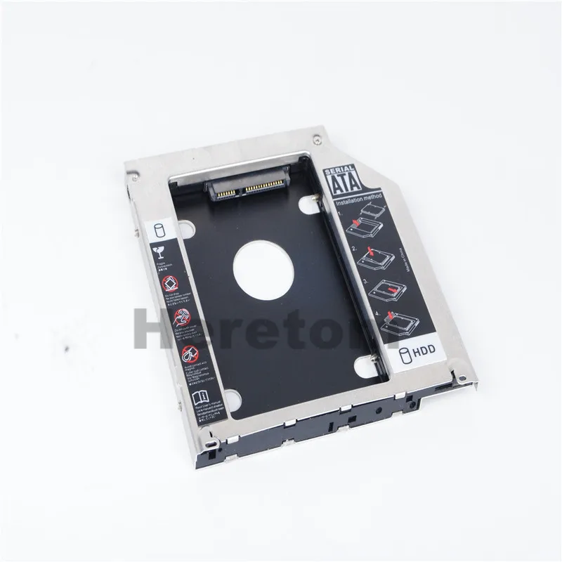 Heretom алюминий 2nd HDD Caddy мм 3,0 мм SATA 9,5 SSD CD DVD корпус caddy для Macbook Mac Pro 13 "15" 17 "Оптический Bay