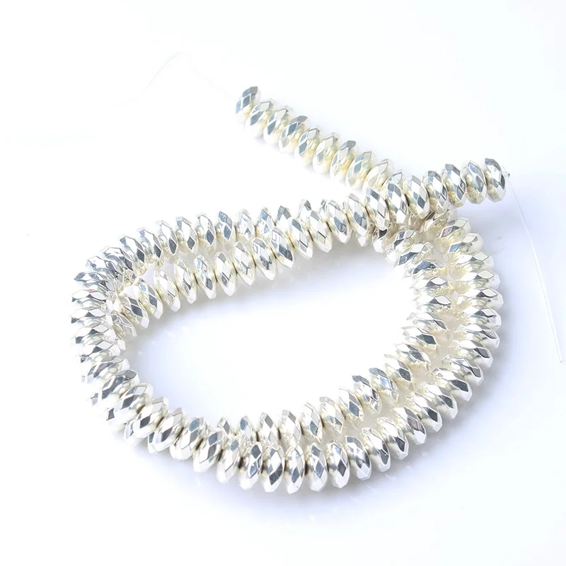 LanLi 3x8 мм Мода многокрасочный гематит энергии свободные бусины Подходит для DIY мужчин и женщин браслет ожерелье аксессуары