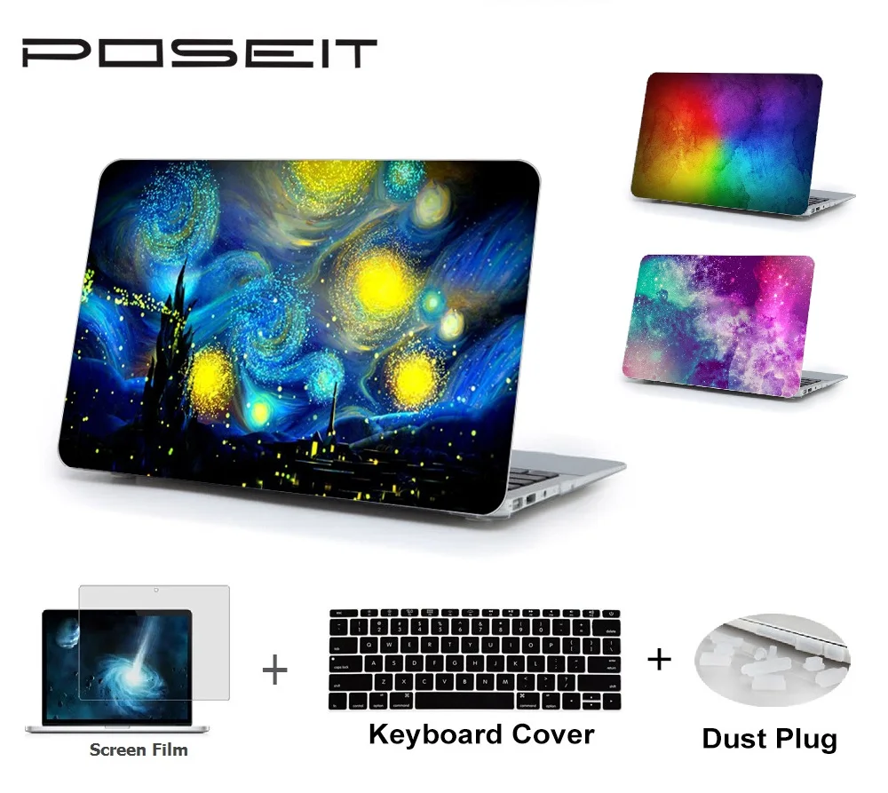 Новый чехол для Macbook Pro 13 15 Touch Bar A706/A1707 Air 11 Retina12 матовая жесткая кристальная сумка