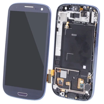 

iPartsBuy Original LCD Display + Touch Panel with Frame for Galaxy SIII / i9300