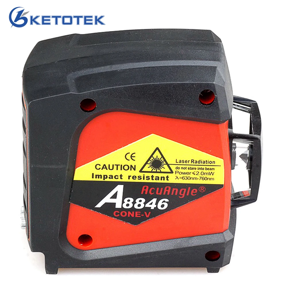 

A8846 4 Lines 360 Degrees Red Line Laser Level Wall Meter Gravity Leveling Instrument Auto Self-Levelling