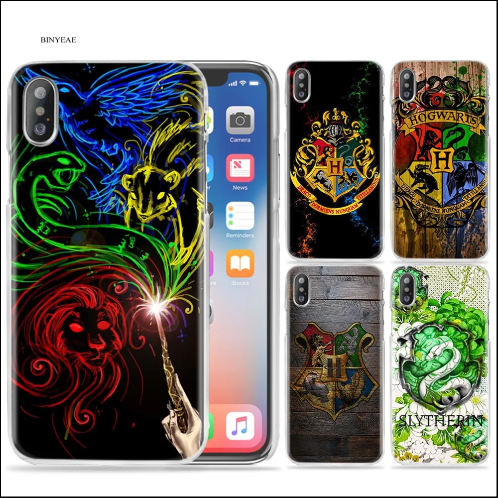 BINYEAE Harry Potter Slytherin School Crest free Clear