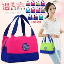 Women’s Small Totes Ladies Waterproof Nylon Bag Mini Cloth Shoulder Bag Female Casual Handbags Lunch Bag Good Quality Low Price
