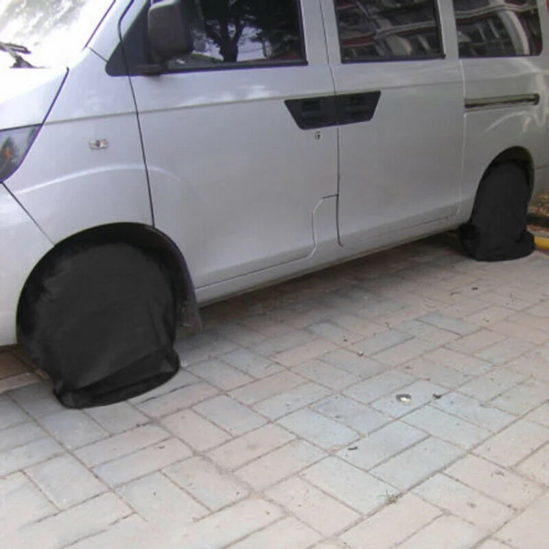 4 шт. колпачки колеса автомобиля 80*30 см черный 210D Оксфорд ткань колпачки протектор Водонепроницаемый против царапин Аксессуары для автомобилей