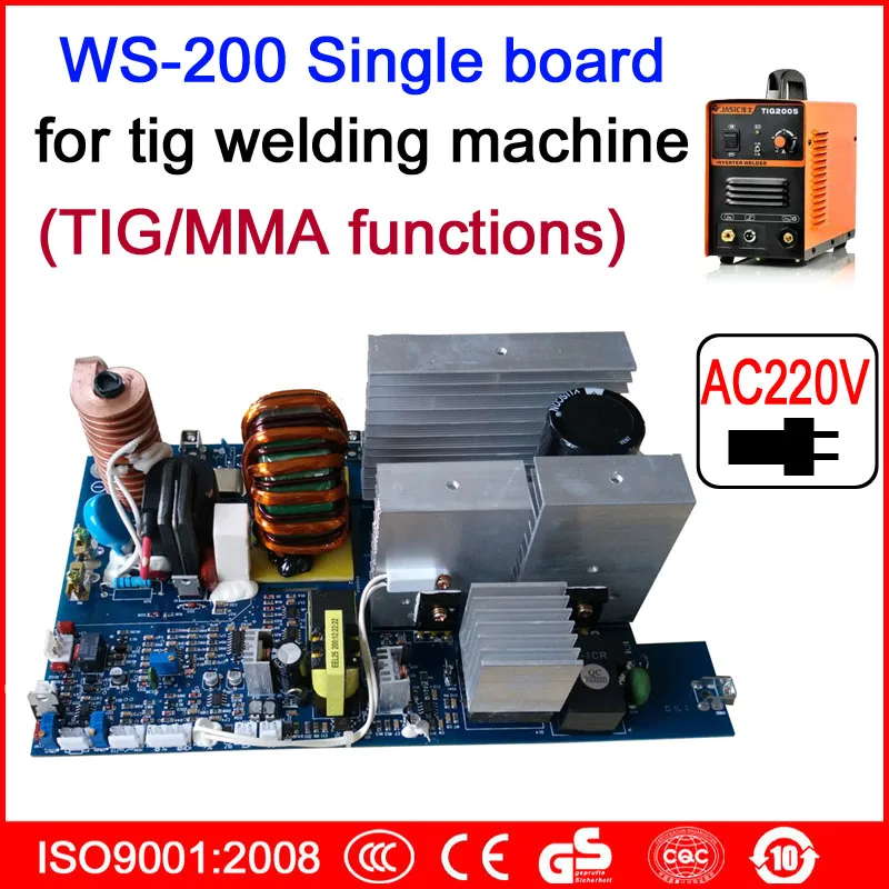 AC220V одноплатная WS 200 TIG/MMA печатная плата для инверторного сварочного аппарата