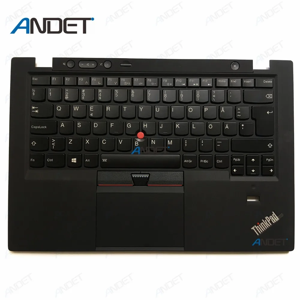 

New Original for Lenovo ThinkPad X1 Carbon Gen 1st 34XX 2013 Keyboard Bezel Palmrest Upper Cover Touchpad French Danish Swedish