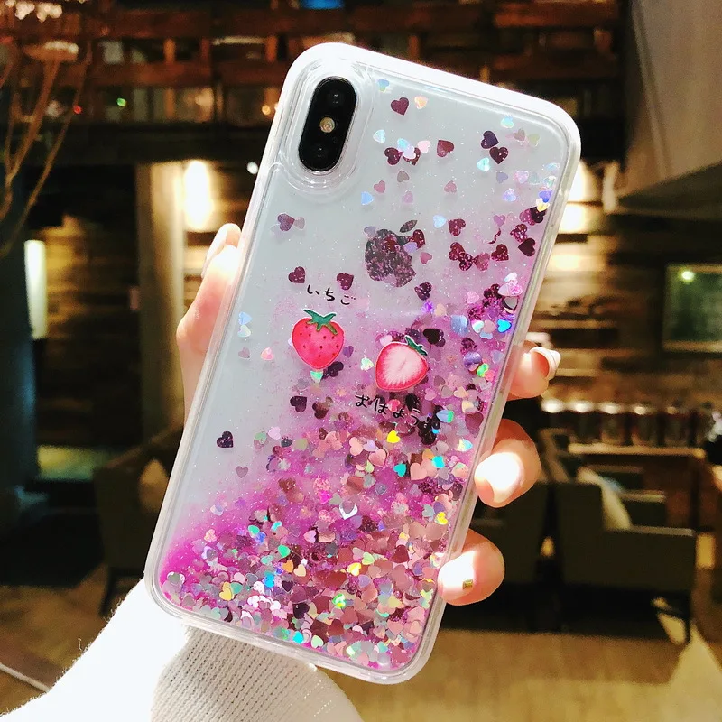 Чехол для iphone XR XS Max X 8 7 6 6s Plus с рисунком клубники арбуза и фруктов Модный стильный