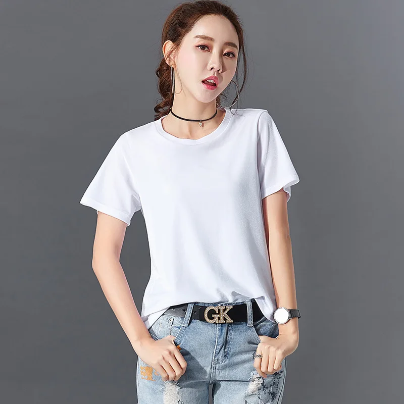 Женская блузка с круглым вырезом BOBOKATEER белая летний топ 2020|chemise femme|womens tops and