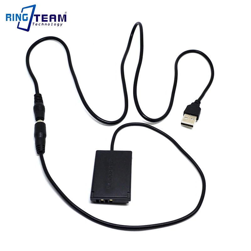 

Power USB Cable + DR110 DR-110 NB13L NB-13L Battery DC Coupler for Canon PowerShot G5X G7X Mark II 2 G9X Digital Camera