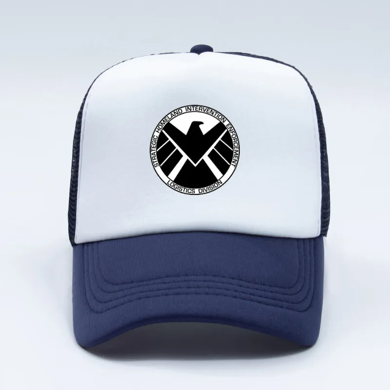 Новая брендовая бейсбольная кепка Marvel Avengers SHIELD Высококачественная бейсбольная кепка с принтом для женщин и мужчин летняя сетчатая уличная шляпа - Цвет: Color 3