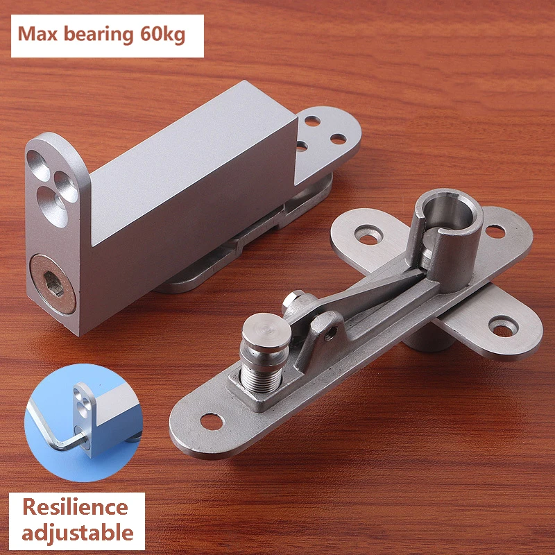 Stainless Steel Heavy Duty Revolving Door Shaft With Buffer Adjustable Self Close Pivot Positioning Rotating 90 degree locked