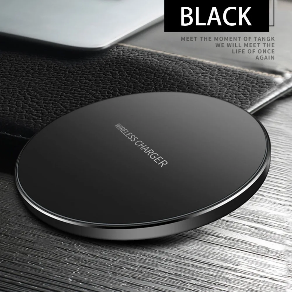 Ultra thin Qi Fast Wireless Charger home/travel/work phone