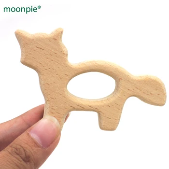 

20pcs New arrival fox beech wooden teethers baby teething toy SGS certificated nursing toy baby gift EA210