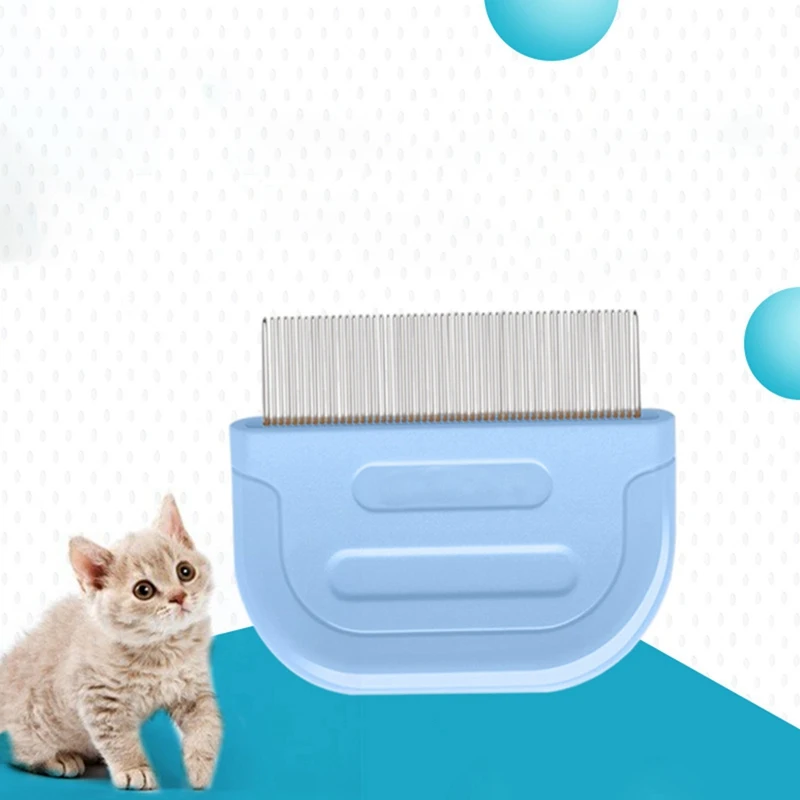 

Dog Lice Flea Removal Comb Pet Stainless Steel Tooth Comb For Dogs Precision Spaced Teeth Locked Into Sturdy Plastic Handle