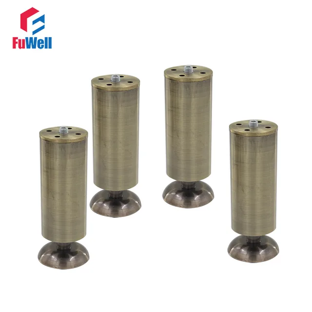 4pcs 150mm Height Adjule Furniture Legs Cabinet Sofa Bronze 4pcs 150mm Height Adjule Furniture Legs Cabinet Sofa Bronze Aluminum Alloy 50mm Diameter Table Bed