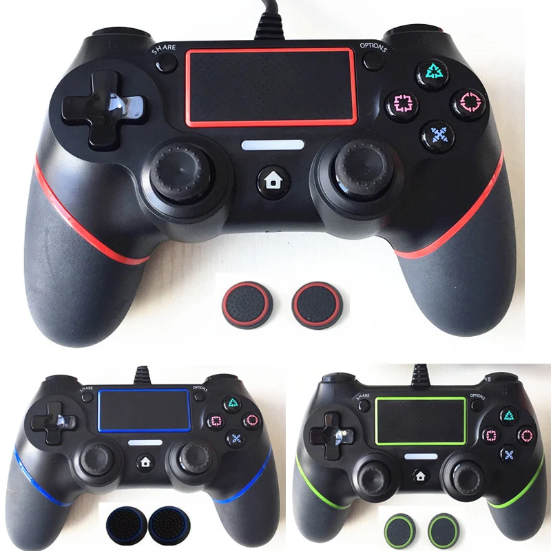 For PS4 Controller 1 5M Wired Gamepad For Playstation 4 Dualshock 4 Joystick Gamepads Multiple Vibration