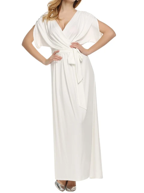 Dolman Sleeve Evening Dress