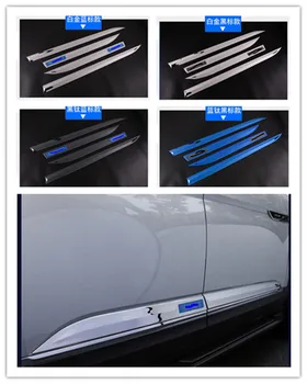 

For Volkswagen Teramont/Atlas 2017 2018 car styling side door linng decoration body moulding trim bezel cover protector garnish