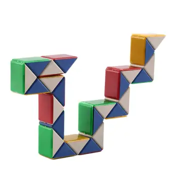

1Pcs Funny Rainbow Magic Ball Plastic Cube Twist Puzzle Toys For Kids Adult GiLN