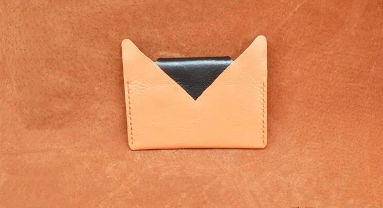 New DIY leather craft Handmade Owl coin purse sewing pattern pvc template