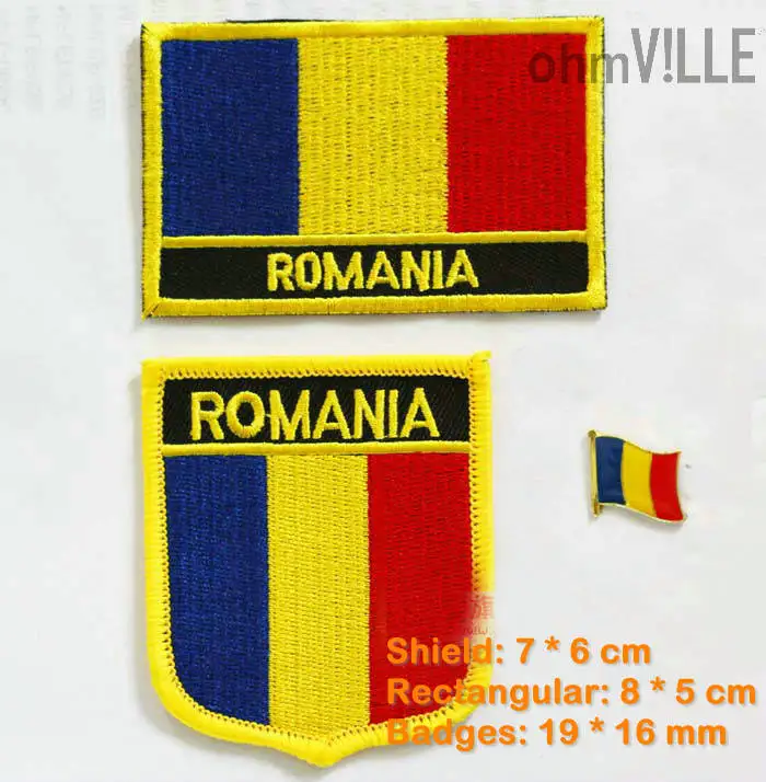 

Romanian Flag Patch Iron On Patches - 100% Quality Guarantee Flag Embroidered Patches + Free Shipping