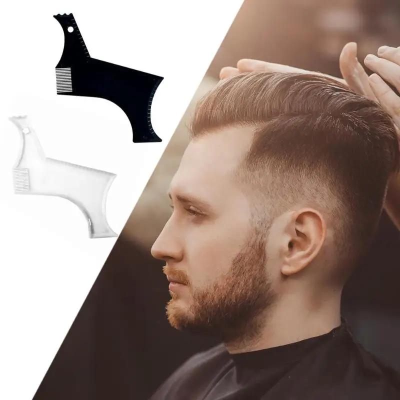 

Men Beard Shaping Tool Liner Template Beard Comb Double-sided Men's Beard Shaping Comb for Hair Beard Trim Templates