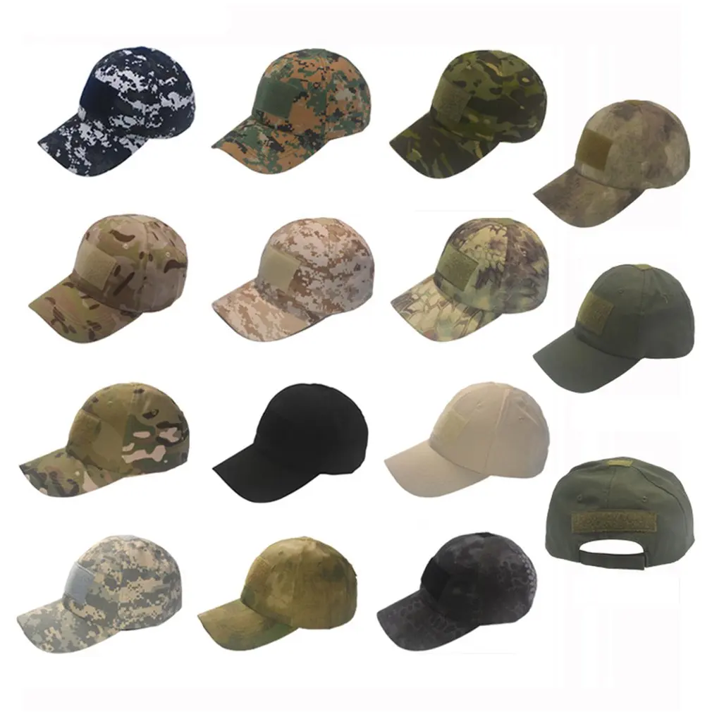 Тактическая Кепка Спортивная Snapback кепки с полосками простая камуфляжная кепка