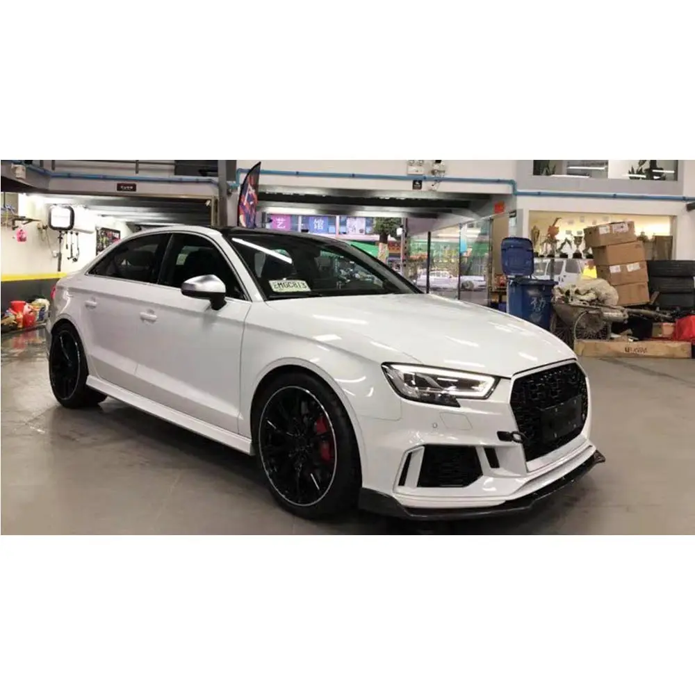 Углеродное волокно передний бампер спойлер для Audi A3 RS3 не S3 2017 2018 автомобильный
