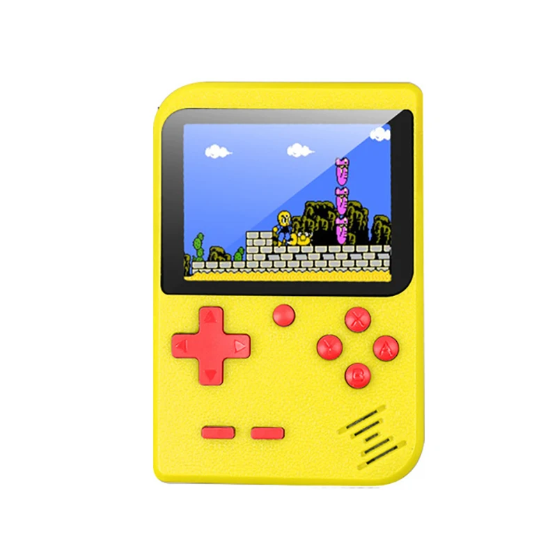 Портативная мини портативная игровая консоль 8 бит 2,8 цветной ЖК-экран портативная игровая консоль для игр детская 400 видеоигра - Цвет: Yellow