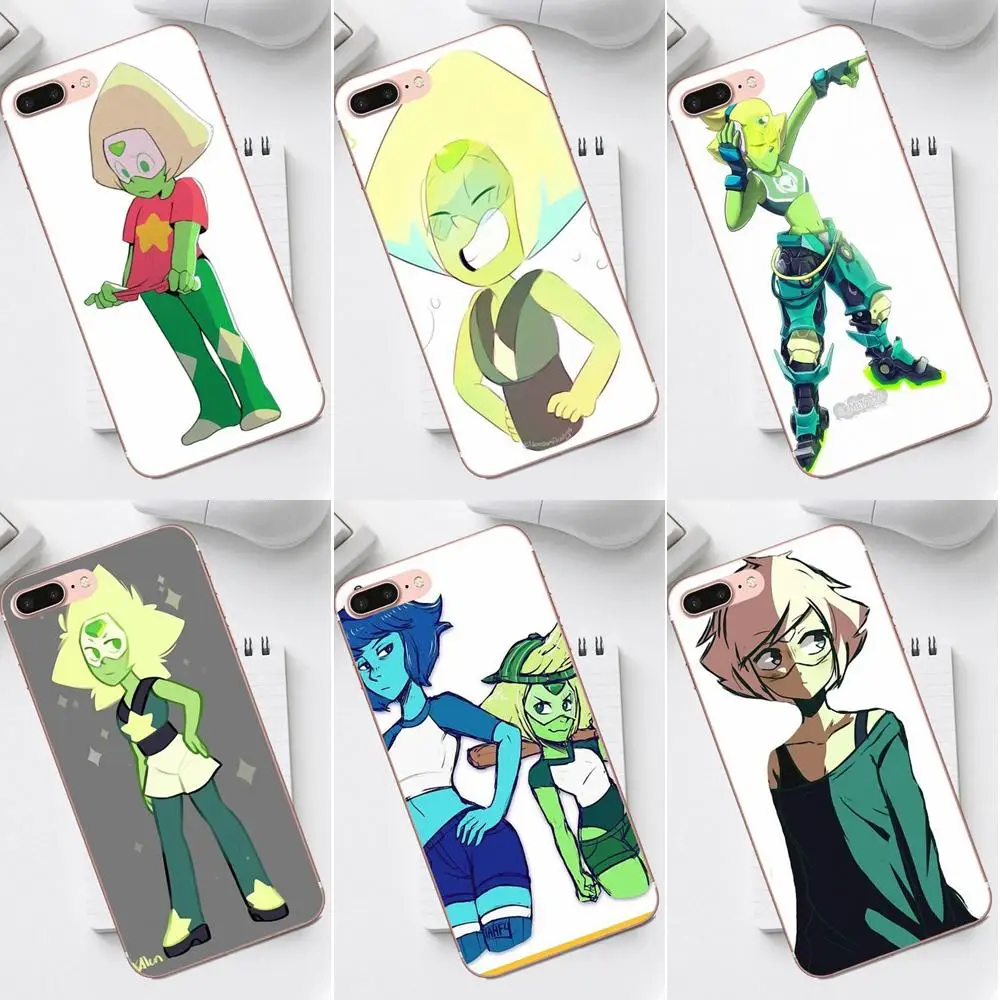 Qdowpz For iPhone 4 4S 5 5C SE 6 6S 7 8 Plus X XS Max XR Galaxy A3 A5 J1 J3 J5 J7 2017 Lovely Steven Universe Peridot | Мобильные