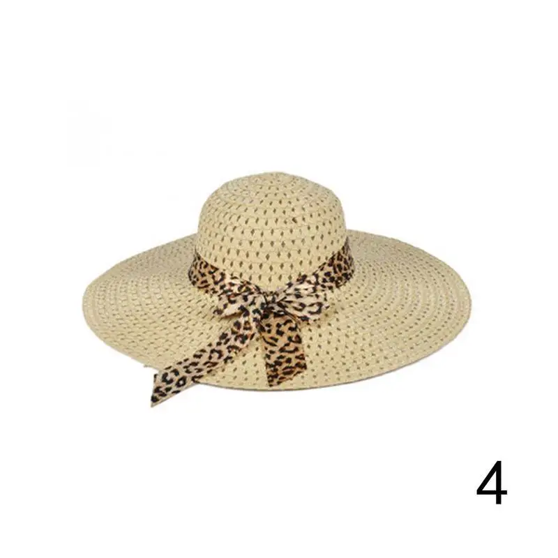 BTLIGE Новая женская пляжная шляпа, Дамская Кепка дерби с широкими полями, летняя соломенная шляпа в богемном стиле, Прямая поставка - Цвет: beige