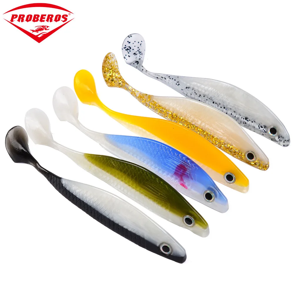 

6PCS/lot Pro Sea Fishing Lures Soft Bait 135mm/14g Wobbler Lifelike Rubber Shad Baits Jig Crankbait Ocean Rock Fishing Tackles
