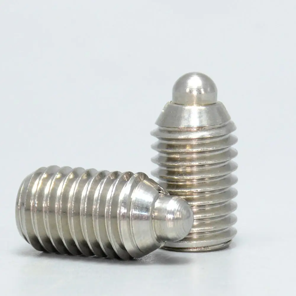 Stainless Steel Spring Plungers Heavy Load Type Locating Pin Thread Indexing Pin Thread=3-16mm afbeelding