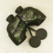 Professional Waterproof High Power Binoculars 10X50 Fogproof Camouflage Optics Binocular with Compass and Coordinate for Hunting