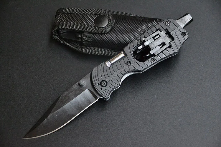 Высококачественный многофункциональный нож со светодиодный светильник, многофункциональный нож для выживания на открытом воздухе, портативный мини-нож, инструменты для повседневного использования