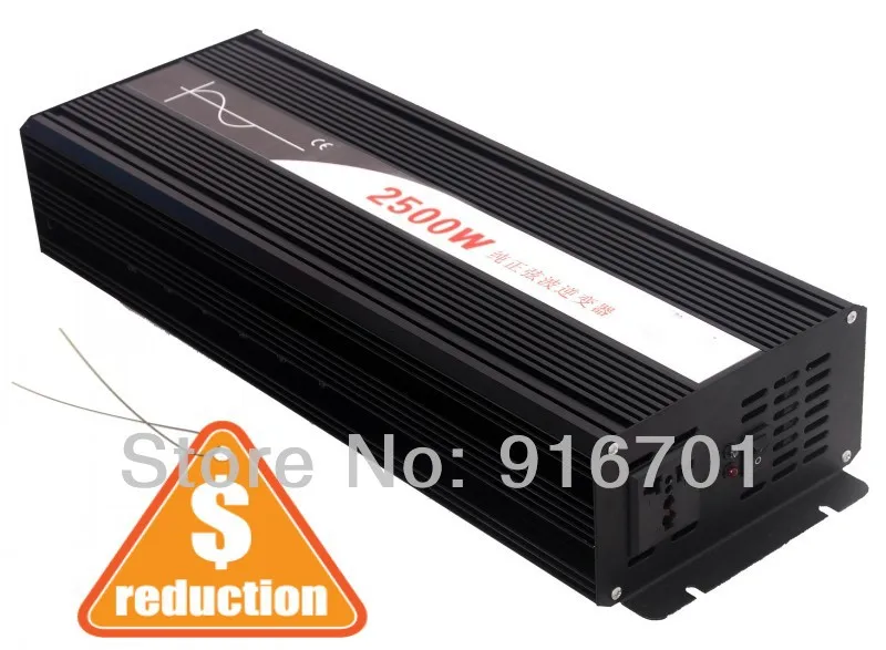 

2500W 12v DC to 100v AC Pure Sine Wave Power Inverter (Emergency Power Supply)