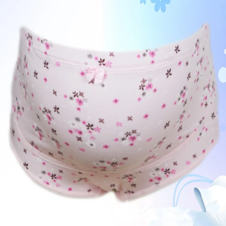 3 Ready Stock Pregnant Women Adjustable High Waist Panties Cotton Underpants Pregnancy Belly Support Panties Maternity Underwear