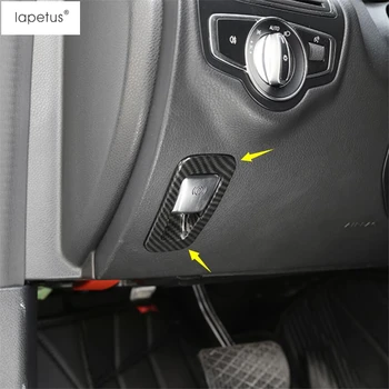

Lapetus Accessories Fit For Mercedes Benz GLC X253 2016 - 2019 Electrical Park Hand Brake Handbrake Frame Molding Cover Kit Trim