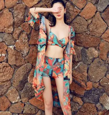 

2018 131 7 hot black colorful bikini bandeau summer newest color handmade crochet bow halter swimwear women Floral swimsuit