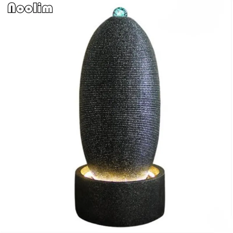 

Nordic Vase Shape Resin Water Fountains Home Decoration Feng Shui Wheel Home Office Tabletop Water Fountain Figurines Decoration