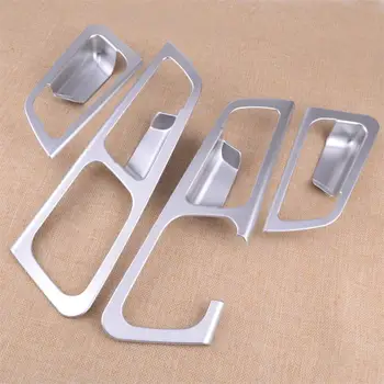 

CITALL New 4pcs/Set Car Styling Matte Silver Chrome Plated Inner Door Handle Bowl Trim Bezel Cover for Kia Sportage 2017 2018