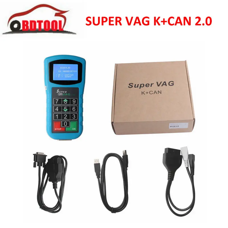 

Hot sale SUPER VAG K+CAN 2.0 Diagnostic Tool SUPER VAG 2.0 Free Shipping