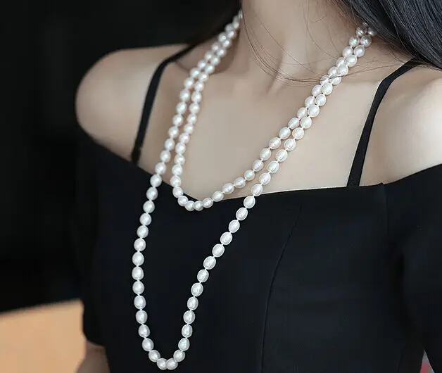 

single 10-11mmsouth sea white baroque pearl necklace 38inch 14KGP