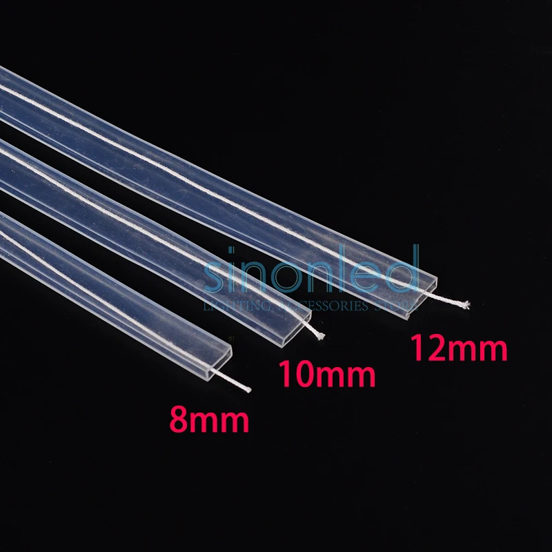 

5m~20m length 8mm/10mm/12mm Silicon tube IP67 for SMD 5050 3528 3014 5630 ws2801 ws2811 ws2812b waterproof led strip light