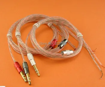 

5NlC-OFC copper single crystal earphone super soft wire fever repair upgrade Metal plug ie800 wire